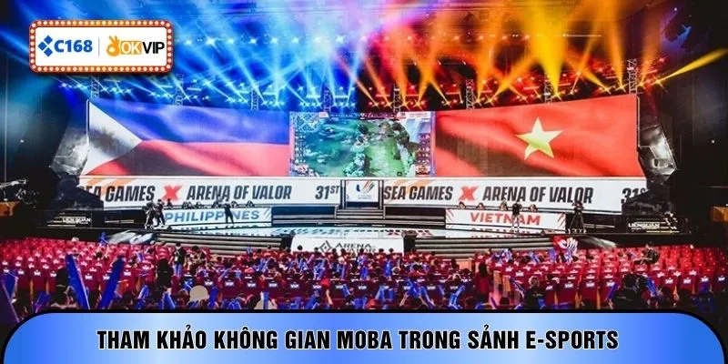 Tham khảo không gian MOBA trong sảnh E-sports